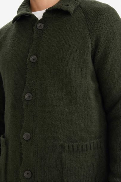 Standard Fit Half Turtleneck Knitwear Cardigan