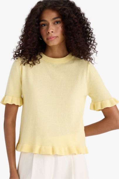 Regular Fit Crew Neck Knitwear Pullover