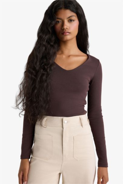 Slim Fit Basic Modal T-Shirt