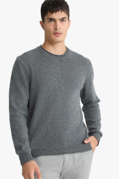 Pull en maille à col rond Coupe standard
