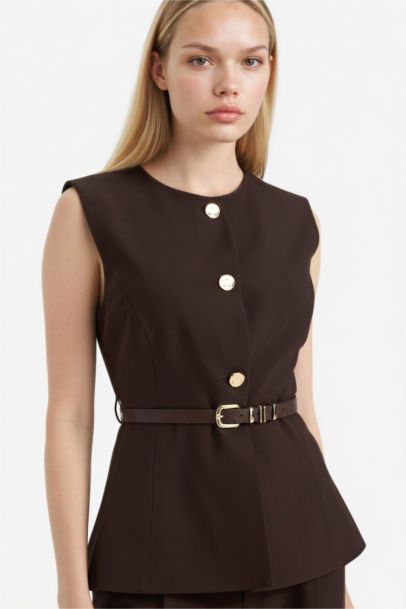 Fıtted Bisiklet Yaka Yelek