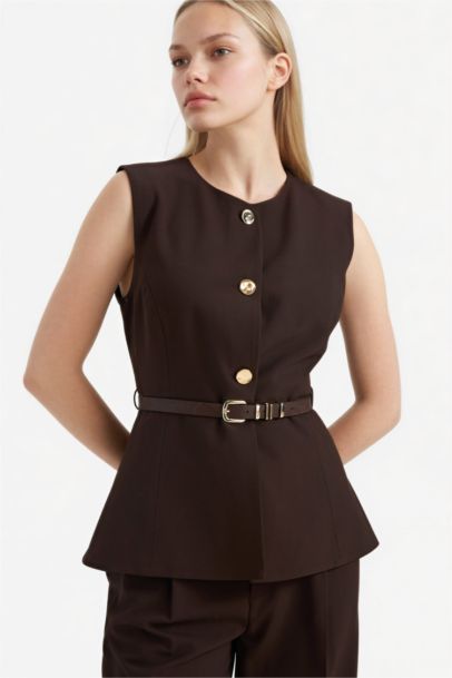 Fıtted Bisiklet Yaka Yelek