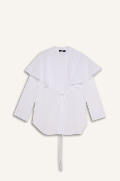 Relax Fit Terry Cotton Long Sleeve Tunic