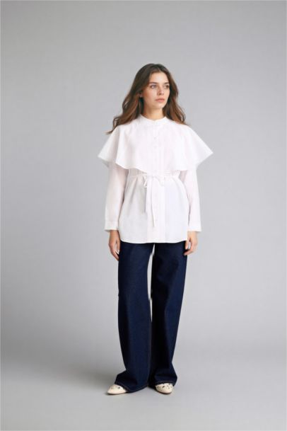 Relax Fit Terry Cotton Long Sleeve Tunic