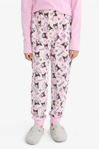 Kuromi Pijama Takımı Uzun Kollu Üst Uzun Alt Kız Çocuk