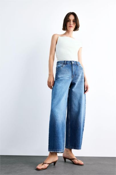 Wide Baggy Fit Trousers