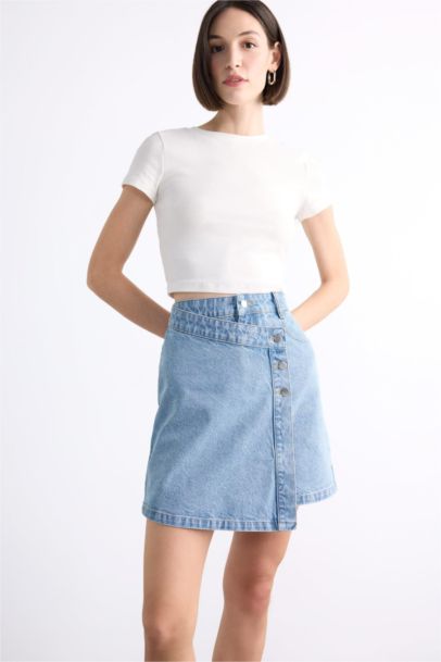 Mini Denim Skirt
