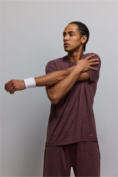 تيشيرت رياضي نص ردن قصة عادية بياخة مستديرة