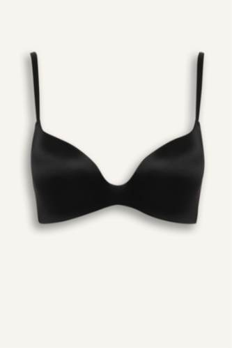 Satin Coated Semi Padded Non Wired T-Shirt Bra