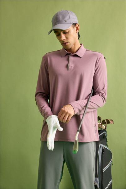 Standard Fit Polo Neck Sports T-Shirt