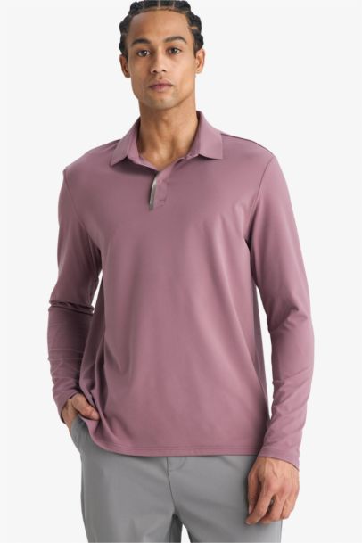 Standard Fit Polo Neck Sports T-Shirt