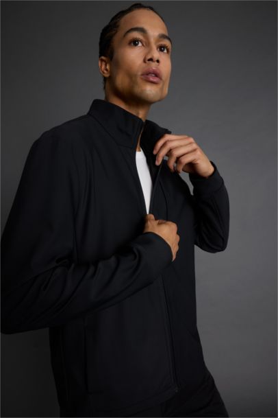 DeFactoFit Standard Fit Stand Collar Zippered Sweatshirt