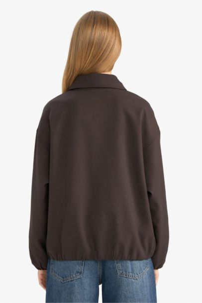 Zipped Taffeta Jacket