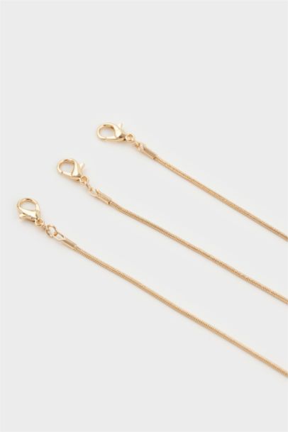 Woman Snake Pendant Gold Necklace