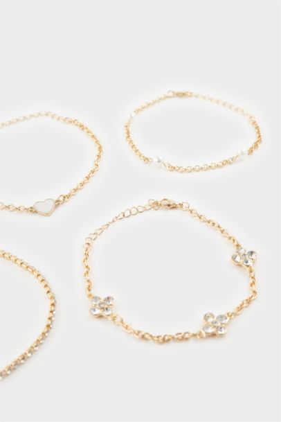 Woman 5 piece Gold Bracelet