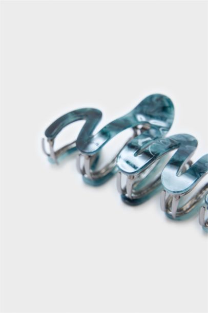 Woman Blue Hair Clip