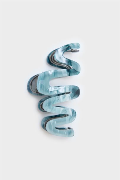 Woman Blue Hair Clip