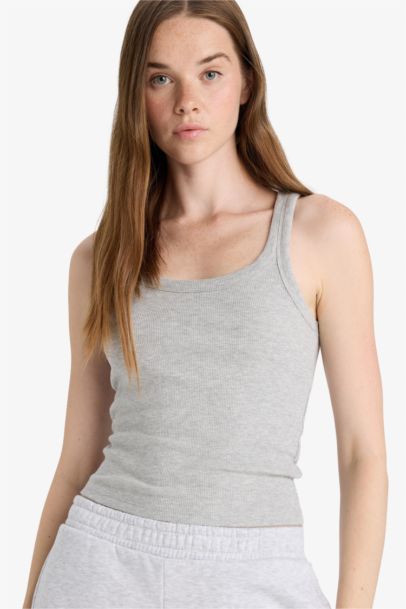 Slim Fit Camisole U Collar Tank Top