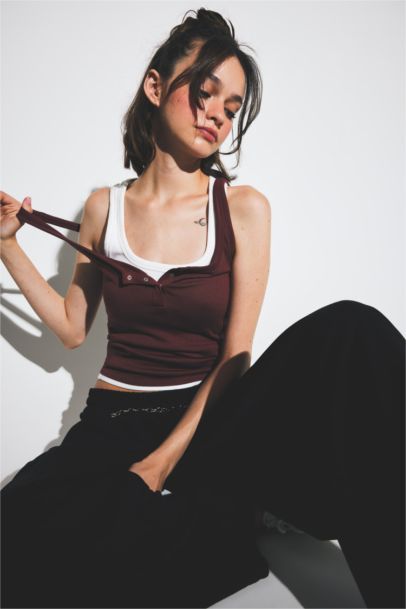 تانك توب مضلع مخصر سليم فيت