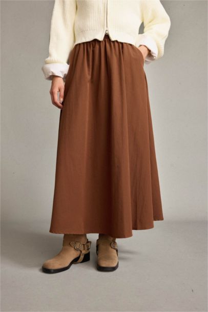 Beli Lastikli Cepli Maxi Etek