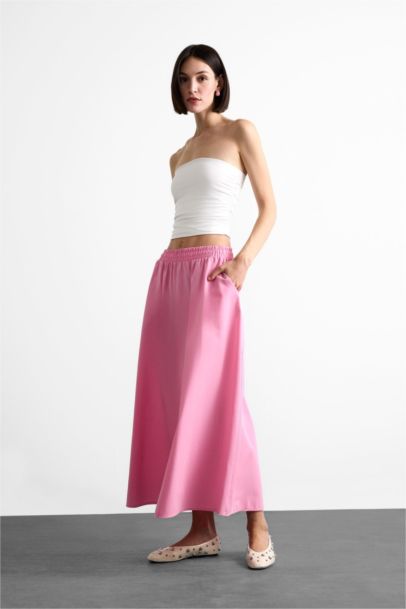 Poplin Elastic Band Skirt