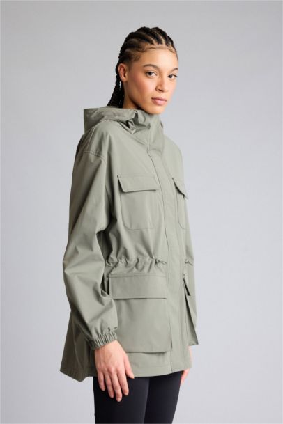 جاكيت مطر وتر بروف قصة عادية بكابيشون