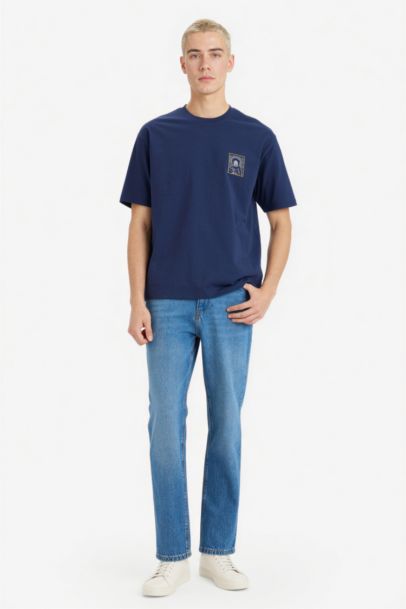 تيشيرت قطن 100% بطبعة أوفر سايز