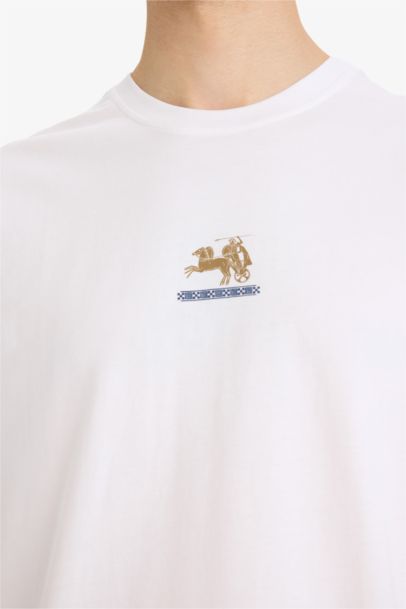 تيشيرت قطن 100% بطبعة أوفر سايز