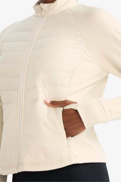 Slim Fit Half Turtleneck Waterproof Jacket