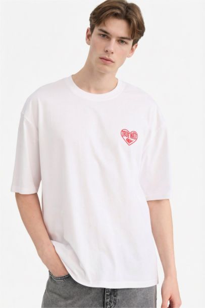 Boxy Fit Crew Neck Short Sleeve T-Shirt