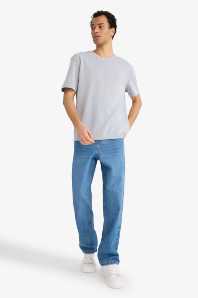 Tshirt imprimé à col rond et manches courtes Coupe régulière