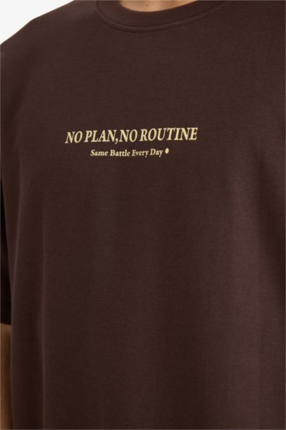 Nefes Alabilen Boxy Fit Baskılı Tişört