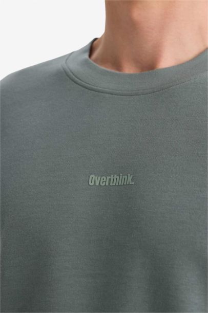 Loose Fit Crew Neck Short Sleeve Printed T-Shirt