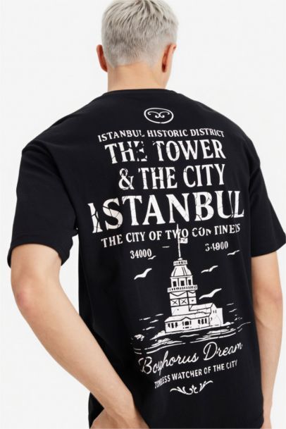 Boxy Fit Crew Neck Short Sleeve T-Shirt