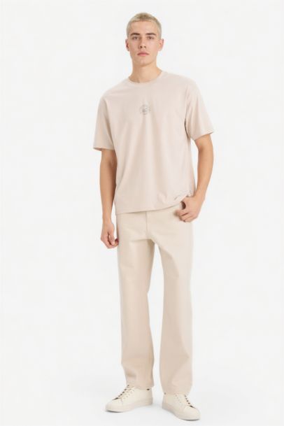 Boxy Fit Crew Neck Short Sleeve T-Shirt