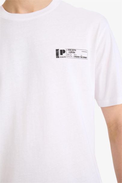 Boxy Fit Crew Neck Short Sleeve T-Shirt