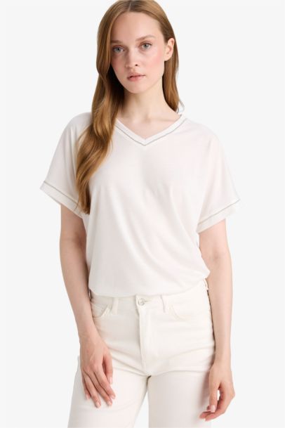 V-Neck Short-Sleeve T-Shirt