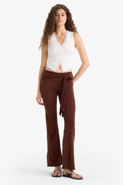 Flare Fit Normal Waist Standard Length Trousers
