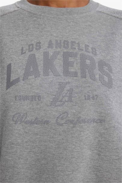 NBA Los Angeles Lakers Bisiklet Yaka Sweatshirt