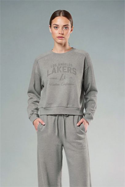 NBA Los Angeles Lakers Bisiklet Yaka Sweatshirt