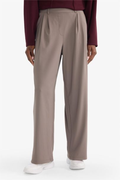 Wide Leg Ankle Length Trousers