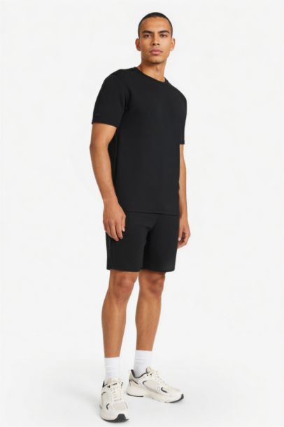 شورت كابري قصة عادية مطبوعة بساق قصير