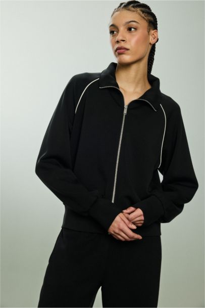 Standard Fit High Neck modal Cardigan