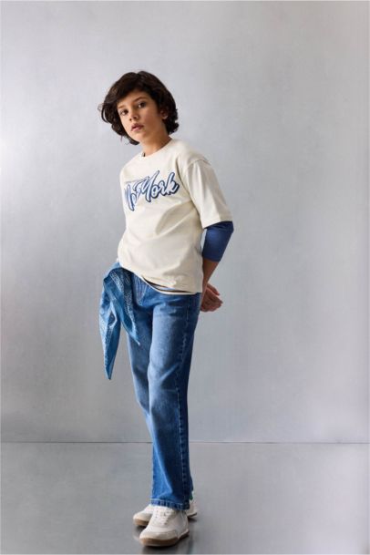 Boy Wide Leg Straight Leg Jeans