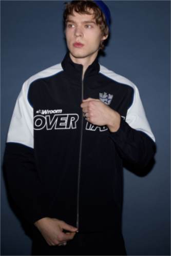 Oversıze Geniş Kalıp Dik Yaka Su Geçirmez Mont