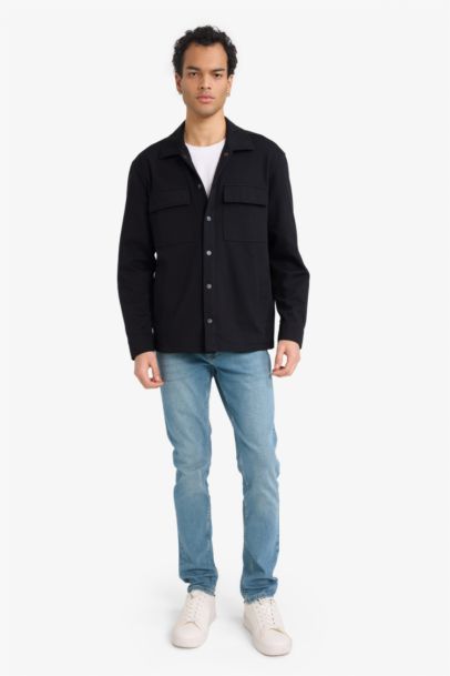 Regular Fit Long Sleeve Overshirt