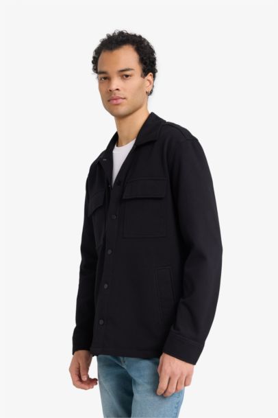 Regular Fit Long Sleeve Overshirt