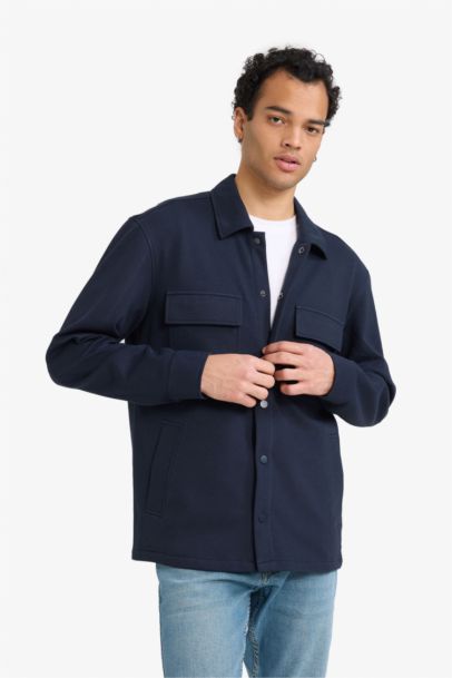 Regular Fit Long Sleeve Overshirt