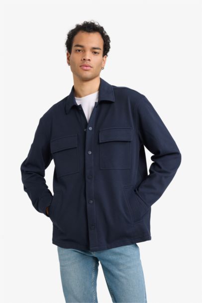 Regular Fit Long Sleeve Overshirt