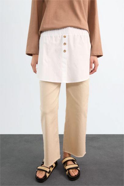 Relax Fit Poplin Skirt